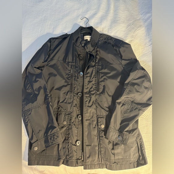 Calvin Klein Black Lightweight Travel Jacket Men’s XL Excellent Condition - Picture 1 of 10